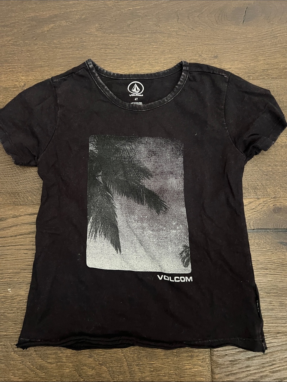 Volcom Kids Black Palm Tree Graphic Tee